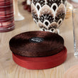 Load image into Gallery viewer, Metallic Cotton Ribbon- Black & Copper