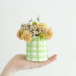 Load image into Gallery viewer, Jilly Vase in Gingham Plaid