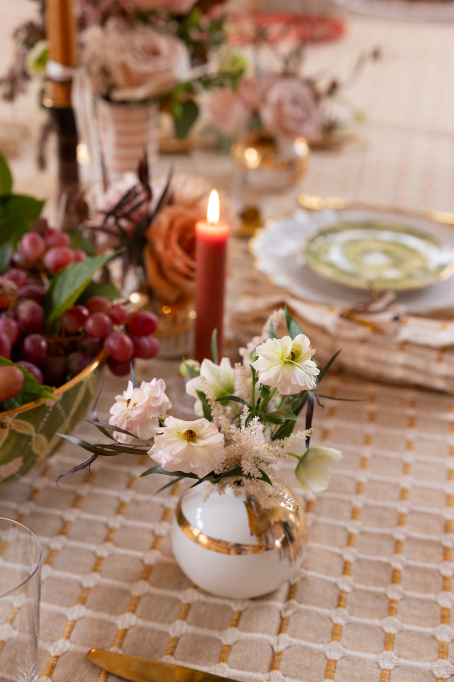 Honey Crisp- Gold Bud Vase