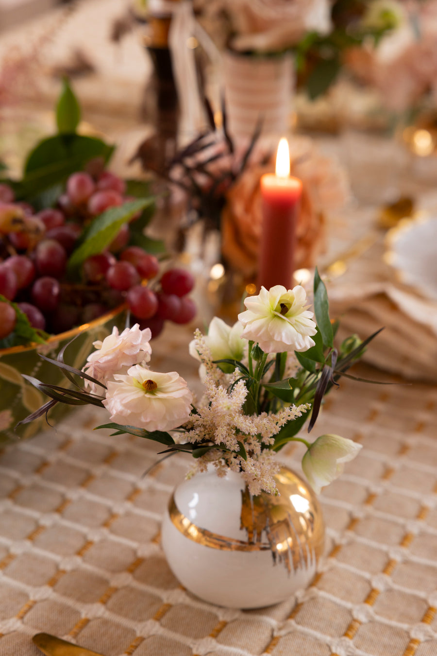 Honey Crisp- Gold Bud Vase