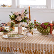 Load image into Gallery viewer, Hopsack Tablecloth with Hand Knotted Fringe- Honey
