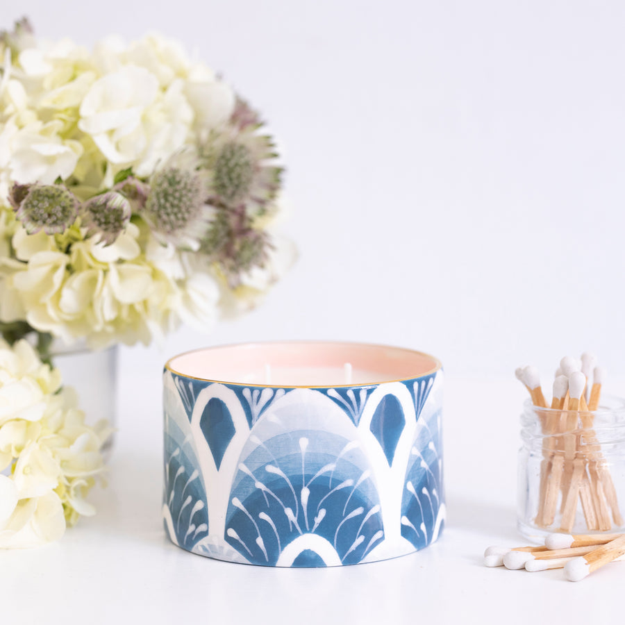 White Tea Lavender Candle in Stormy