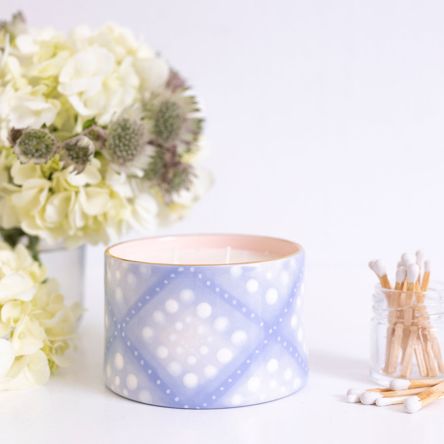 White Tea Lavender Candle in French