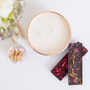 White Tea Lavender Candle in Beet