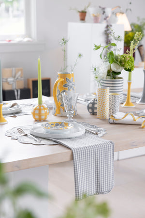 Gingham Bud Vase