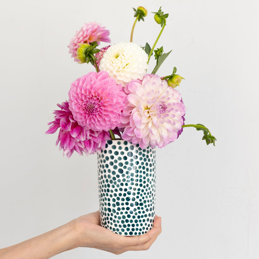 Micro Dot #6 Cylinder Vase