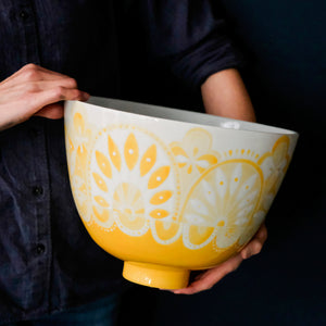 Le Cirque Coper Bowl in Bright Saffron