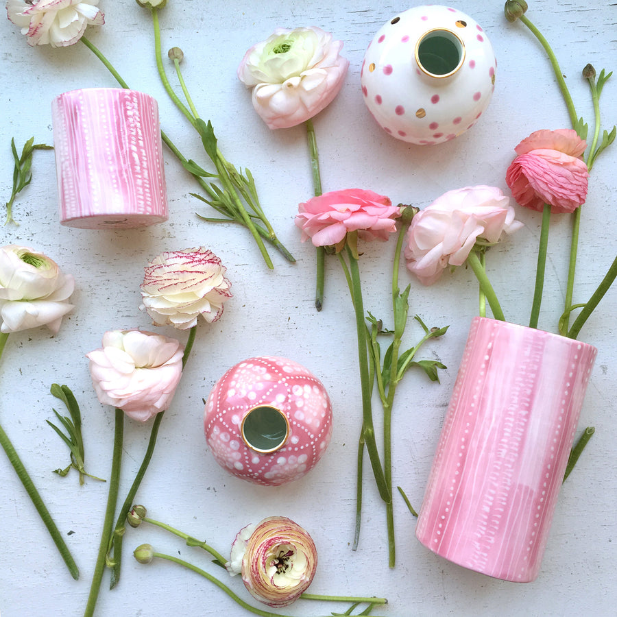 Assorted Pink Vases