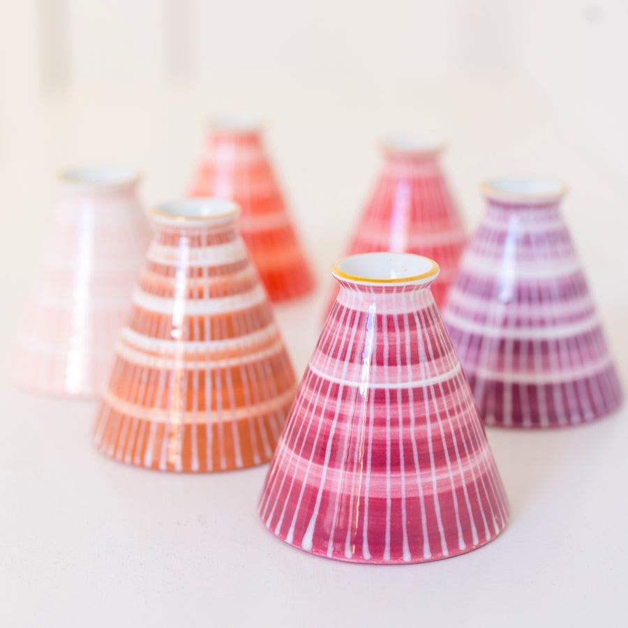 Candlestick and Tapers- Indian Red