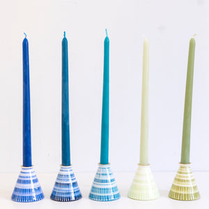 Candlestick and Tapers- Prussian
