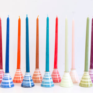 Candlestick and Tapers- Prussian