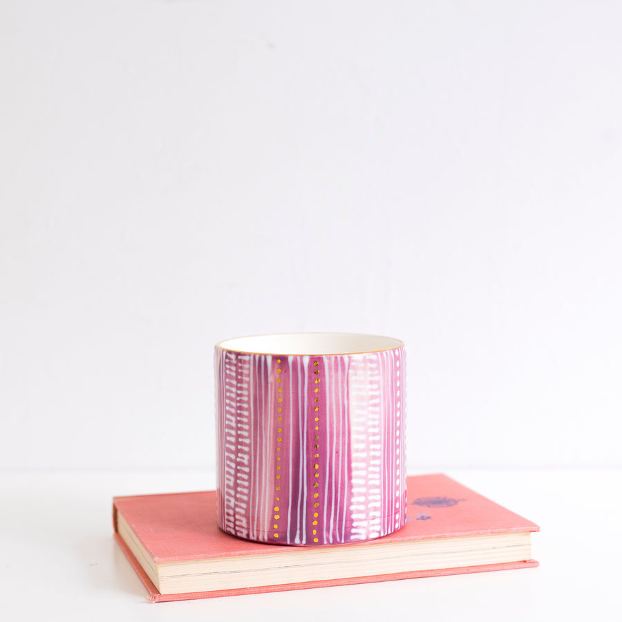 Limited Edition Peony Candle in Beet w/Gold