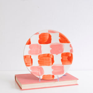 Lunch Plate in Light Red/Rouge