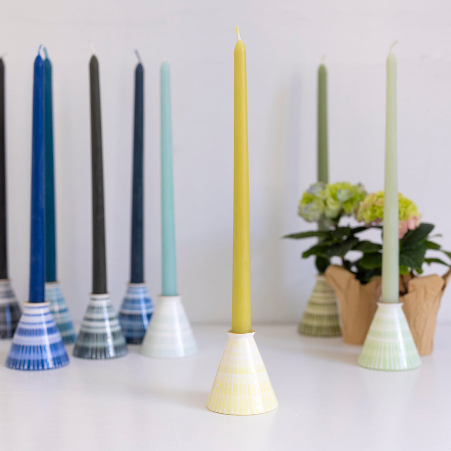 Candlestick and Tapers- Diet Chartreuse