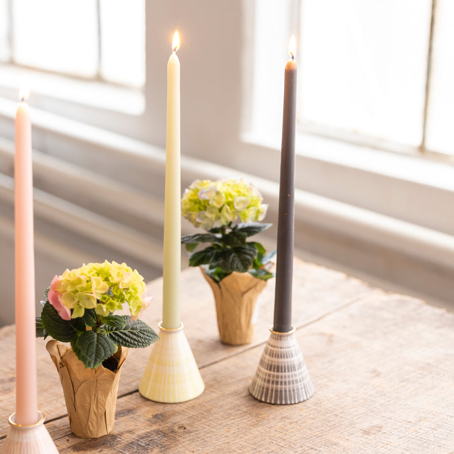 Candlestick and Tapers- Diet Chartreuse