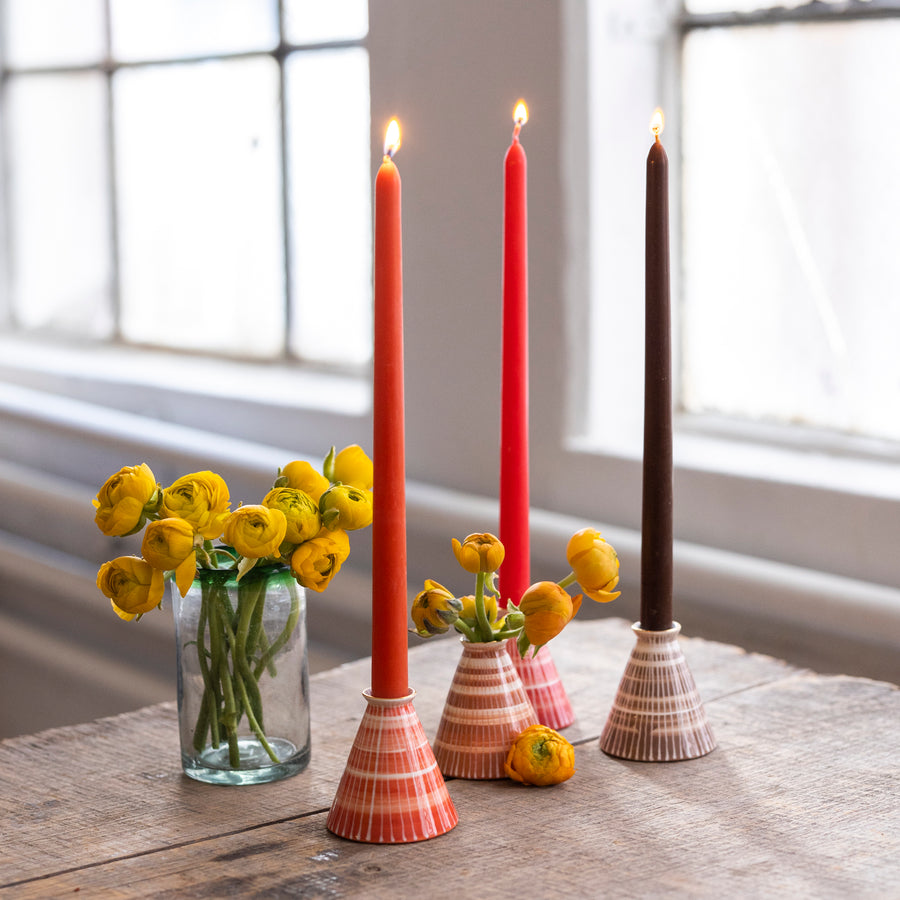Candlestick and Tapers- Cobbnut