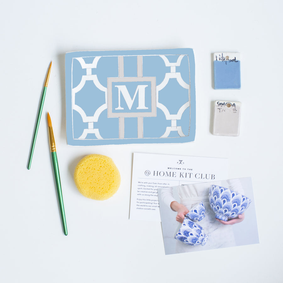 Workshop Kit: Monogram Sake Tray