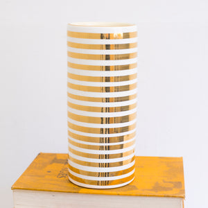 #8 Cylinder Vase- Gold