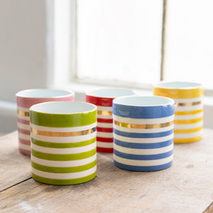 Lucky Stripe Orchid Vases