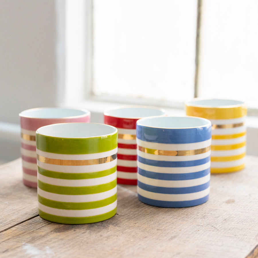 Lucky Stripe Orchid Vases