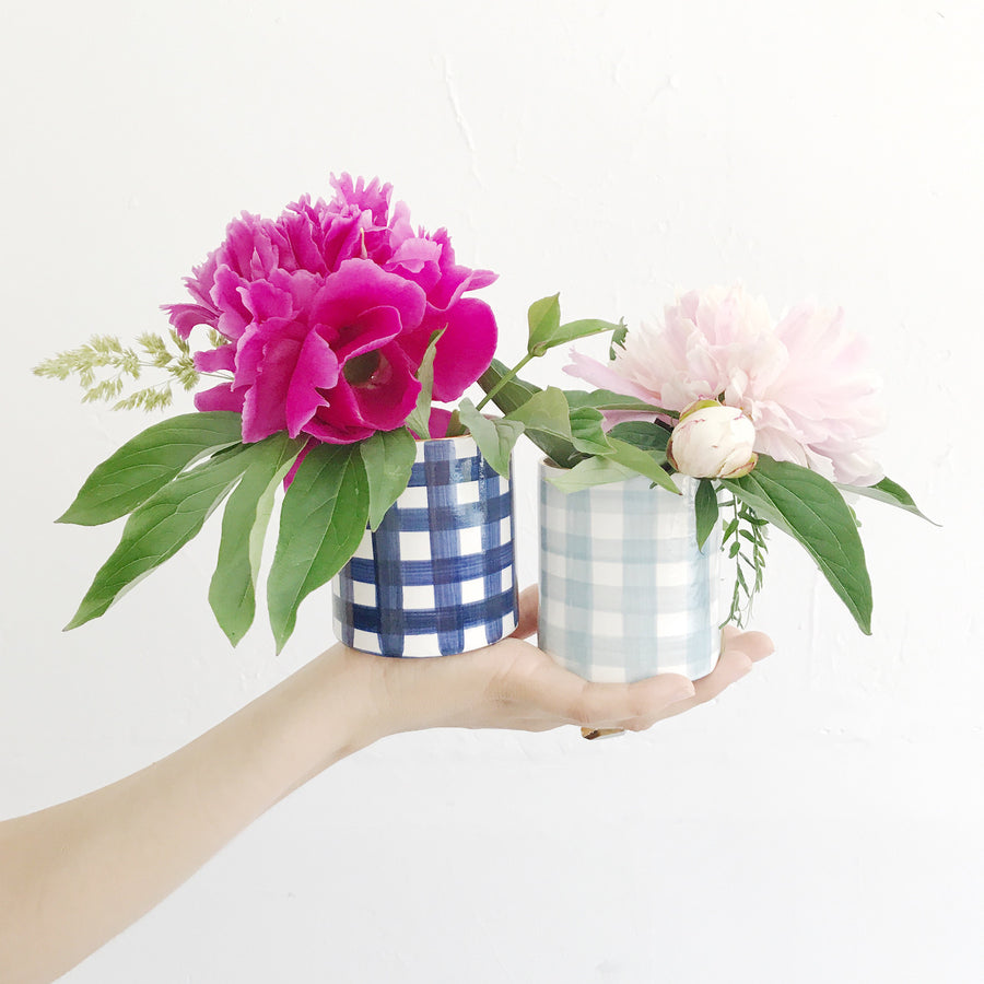 Gingham Plaid Jilly Cup