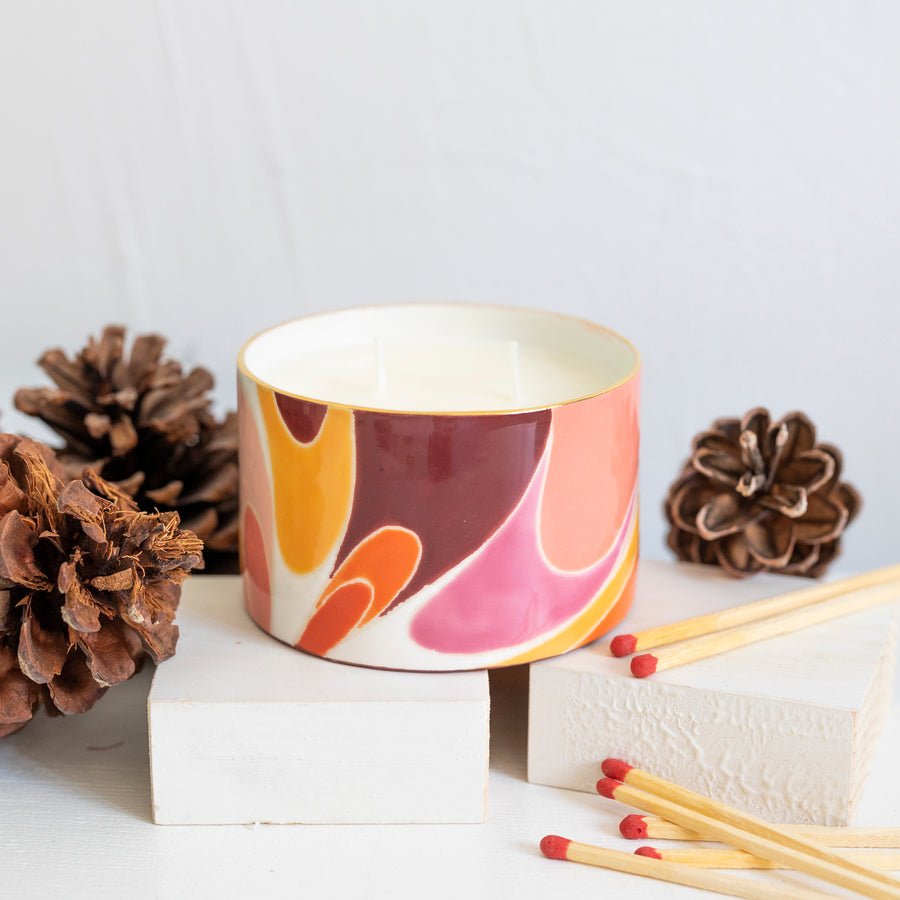 Louche Fireside Embers Double Wick Candle