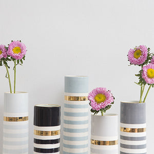 Lucky Stripe #9 Skinny Vase- Frozen