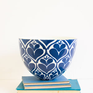 Secret Garden Small Bee Bowl in Indigo