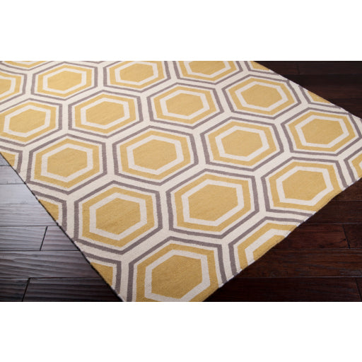 Fallon Hex Rug, Tan