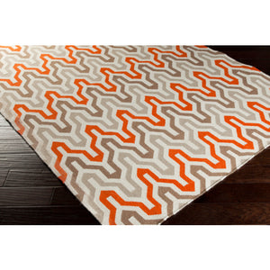 Fallon Rug, Orange/Tan