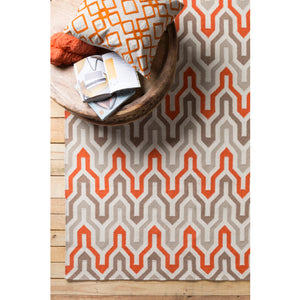 Fallon Rug, Orange/Tan