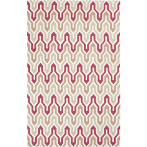 Fallon Rug, Dark Red/Ivory