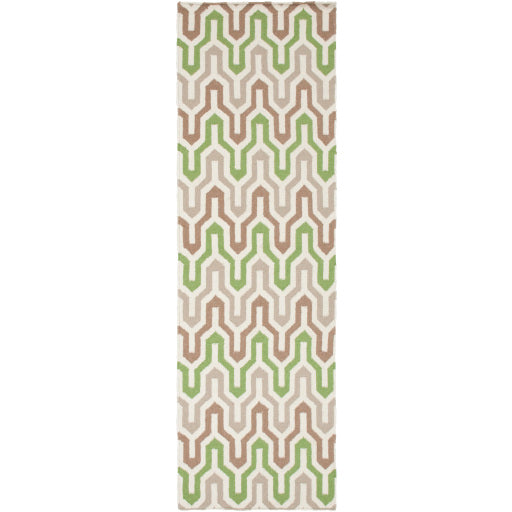 Fallon Rug, Green/Ivory