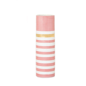 Lucky Stripe #9 Skinny Vase- Rouge