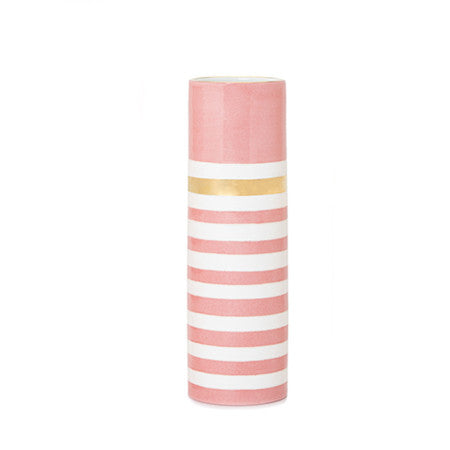 Lucky Stripe #9 Skinny Vase- Rouge