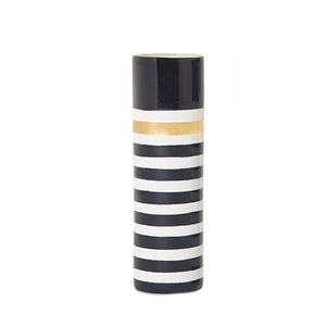Lucky Stripe #9 Skinny Vase- Navy