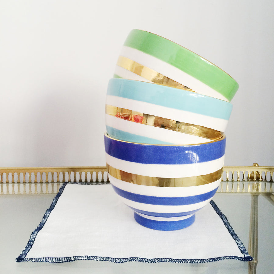 Lucky Stripe Cafe Au Lait Bowl