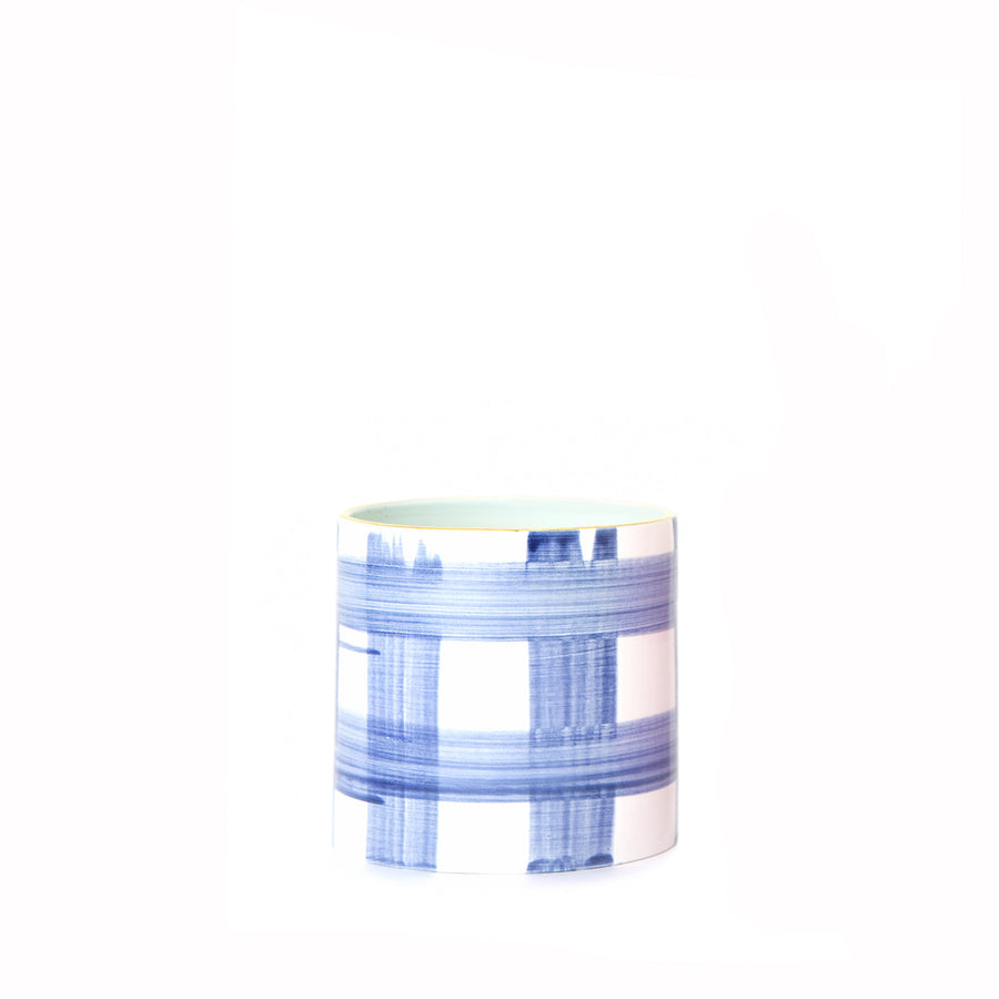 Brooks Plaid Peony Vase